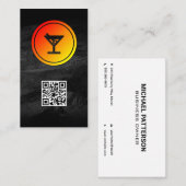 Carte De Visite Logo Cocktail | Restaurant | Barre (Devant / Derrière)