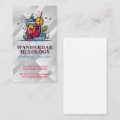 Carte De Visite Logo Cocktail | Restaurant et bar (Devant / Derrière)