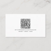 Carte De Visite Logo Code QR de la police départementale (Dos)