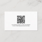 Carte De Visite Logo Code QR de l'agent de police (Dos)