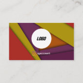 Carte De Visite Logo Code QR Peintre Couleurs Fraîches (Dos)