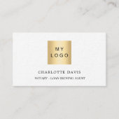 Carte De Visite Logo code QR photo facebook blanc noir premium (Devant)