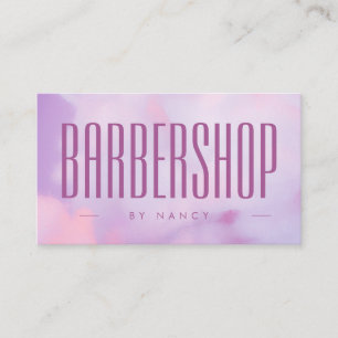 Carte De Visite Logo Code Qr Salon De Coiffure Pour Hommes Hologra
