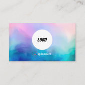 Carte De Visite Logo Code QR Salon Spa Élégant Moderne (Dos)