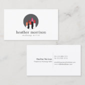 Carte De Visite Logo Collage de bâton pour maquillage, Beauté (Devant / Derrière)