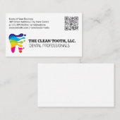 Carte De Visite Logo Coloré | Professionnel dentaire (Devant / Derrière)