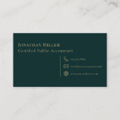 Carte De Visite Logo Compass professionnel simple (Devant)