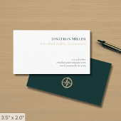 Carte De Visite Logo Compass professionnel simple