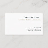 Carte De Visite Logo Compass professionnel simple (Devant)