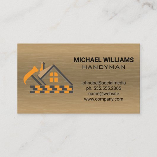 Carte De Visite Logo Construction | Architecte Bâtiment (Devant)