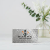 Carte De Visite Logo Construction | Bâtisseur | Propriétés (Debout devant)