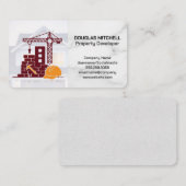 Carte De Visite Logo Construction | Maison Résidentielle (Devant / Derrière)