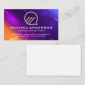 Carte De Visite Logo conversation Business Growth | Arrière - plan (Devant / Derrière)