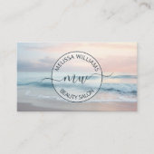 Carte De Visite Logo Couleurs Pastel Océan (Devant)