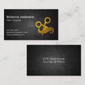Carte De Visite Logo coupe-cheveux ciseaux (Devant / Derrière)
