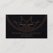 Carte De Visite Logo couronne circulaire (Dos)