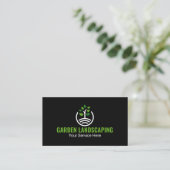 Carte de visite logo croissance arbre vert moderne (Debout devant)