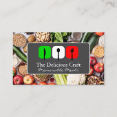 Carte De Visite Logo Cuisine italienne | Produits frais (Devant)