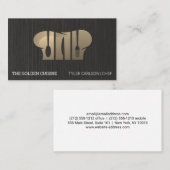 Carte De Visite Logo culinaire | Restaurant | Chef (Devant / Derrière)