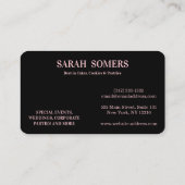 Carte De Visite Logo Cupcake Moderne Boulangerie Chef Cuisine Conf (Dos)