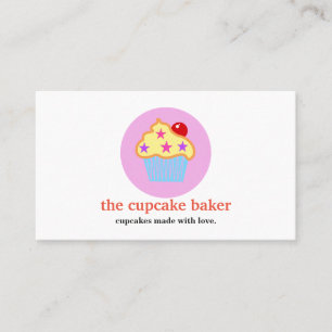 Carte De Visite Logo Cupcake Moderne Boulangerie Chef Restauration