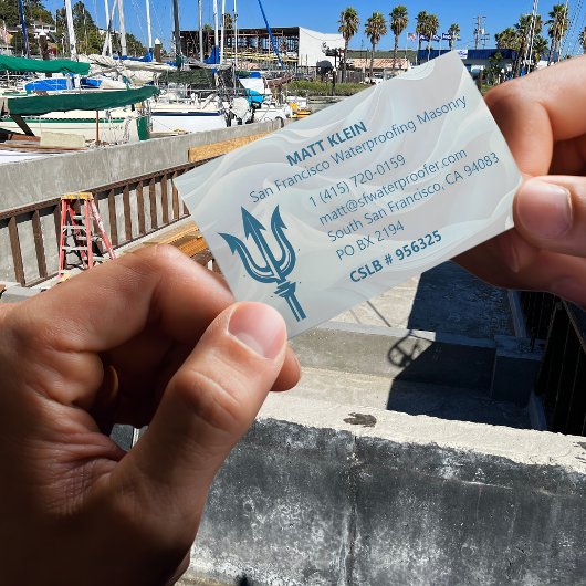 Carte De Visite Logo customisé/Code QR/URL Masonerie d'étanchéité