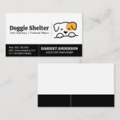 Carte De Visite Logo Cute Doggie (Devant / Derrière)