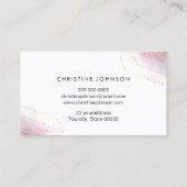 Carte De Visite logo d'abeille dorée nid d'abeille (Dos)