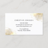 Carte De Visite logo d'abeille dorée sur l'aquarelle de parties sc (Dos)