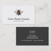 Carte De Visite Logo d'abeilles apée Bumblebee au coeur (Devant / Derrière)