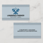 Carte De Visite Logo d'accueil de la clé de plomberie (Devant / Derrière)