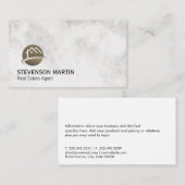 Carte De Visite Logo d'accueil | Immobilier (Devant / Derrière)