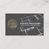 Carte De Visite Logo d'accueil | Plan directeur (Devant)