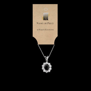 Carte De Visite Logo d'affichage à accrochage de bracelet rustique