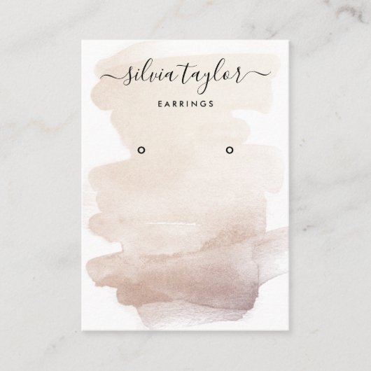 Carte De Visite Logo d'affichage de la calligraphie Abstraite (Devant)