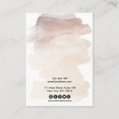 Carte De Visite Logo d'affichage de la calligraphie Abstraite (Dos)