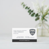 Carte De Visite Logo d'agent de police (Debout devant)