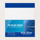 Carte De Visite Logo d'alimentation de la maison de technologie so (Extérieur déplié)