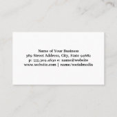 Carte De Visite Logo d'alimentation propre | Services à la maison  (Dos)