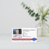 Carte De Visite Logo d'ambulance d'urgence EMT paramétré sur mesur (Debout devant)