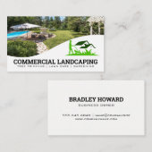Carte De Visite Logo d'aménagement paysager de pelouse | Jardin (Devant / Derrière)