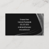 Carte De Visite Logo d'ampoule électrique | Abstraits fils (Dos)