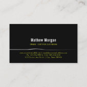 Carte De Visite logo d'ampoule jaune et blanc (Dos)