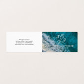 Carte De Visite Logo d'ancre | Vagues océaniques | Bateau (Extérieur déplié)