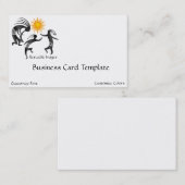 Carte de visite Logo Danseurs Kokopelli (Devant / Derrière)