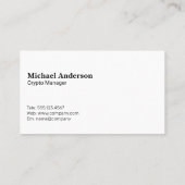 Carte De Visite Logo d'applications mobiles | Devises de chiffreme (Dos)