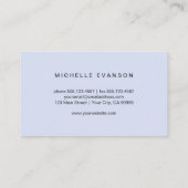 Carte De Visite Logo d'aquarelle Lavender Jolie libellule (Dos)