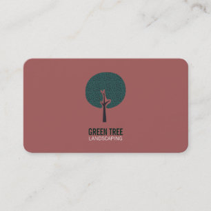 Carte De Visite Logo d'arbre (gris)