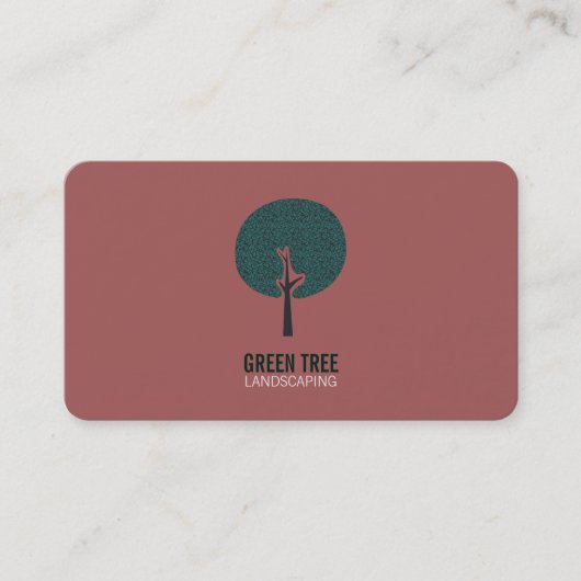 Carte De Visite Logo d'arbre (gris) (Devant)