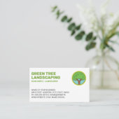 Carte De Visite Logo d'arbre simple | Paysage (Debout devant)